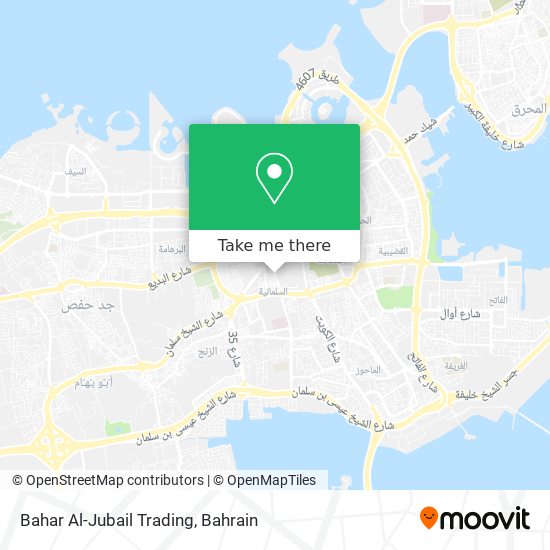 Bahar Al-Jubail Trading map