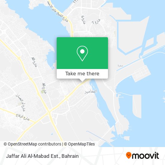 Jaffar Ali Al-Mabad Est. map