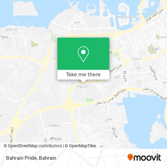 Bahrain Pride map