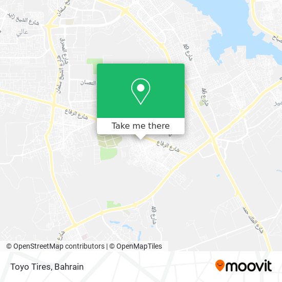 Toyo Tires map