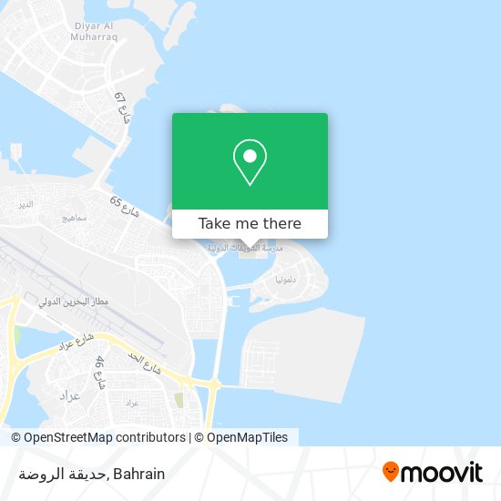 حديقة الروضة map