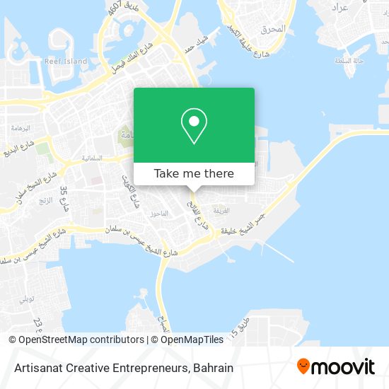 Artisanat Creative Entrepreneurs map