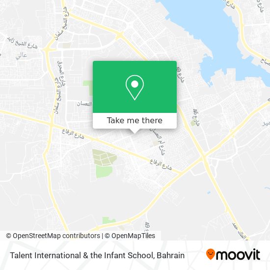 Talent International & the Infant School map