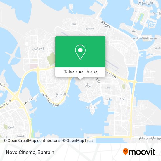 Novo Cinema map