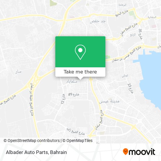 Albader Auto Parts map