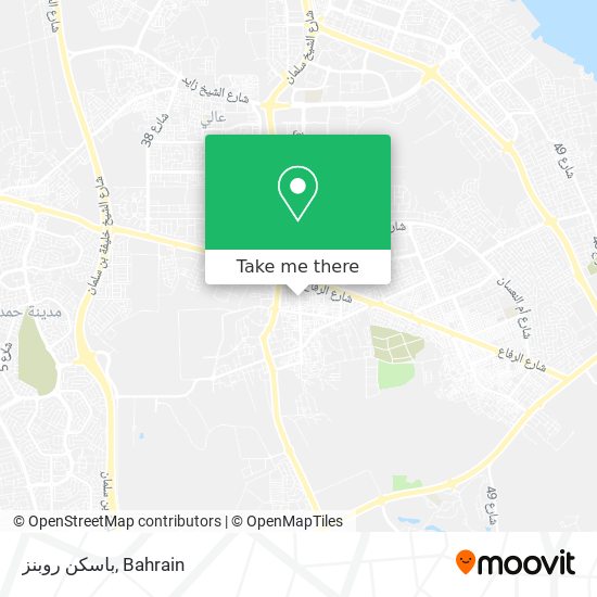 باسكن روبنز map