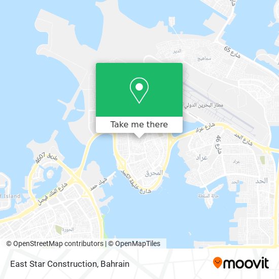 East Star Construction map