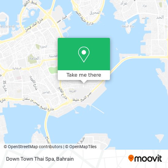 Down Town Thai Spa map