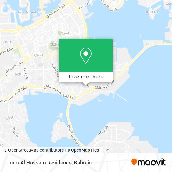 Umm Al Hassam Residence map