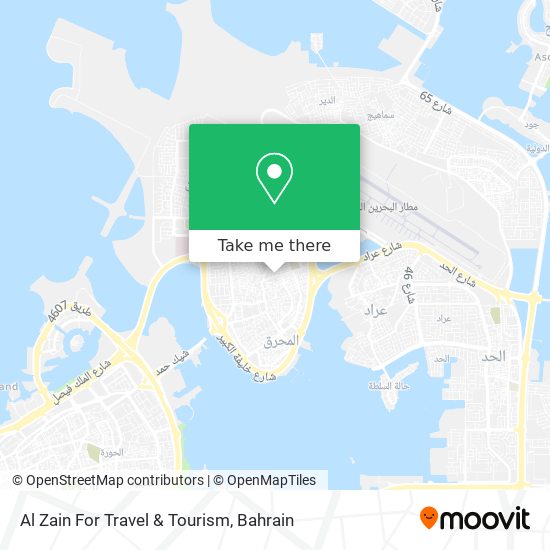 Al Zain For Travel & Tourism map