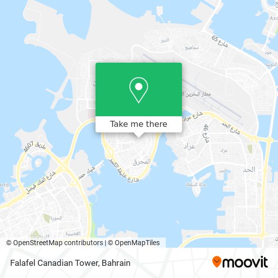 Falafel Canadian Tower map