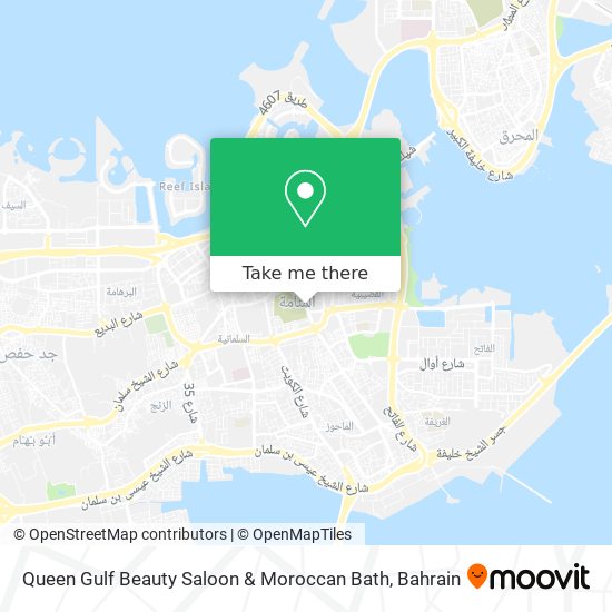 Queen Gulf Beauty Saloon & Moroccan Bath map