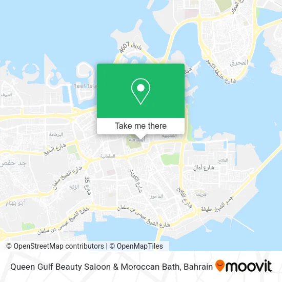 Queen Gulf Beauty Saloon & Moroccan Bath map