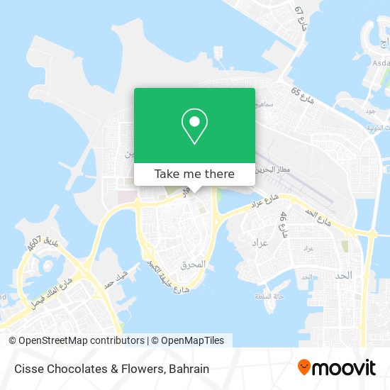 Cisse Chocolates & Flowers map