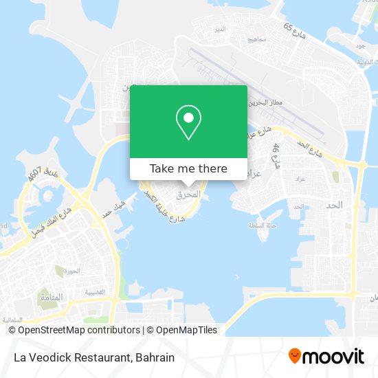 La Veodick Restaurant map