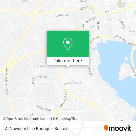 Al Nawaem Line Boutique map