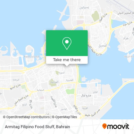 Armitag Filipino Food Stuff map