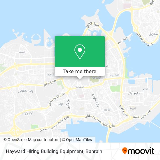 Hayward Hiring Building Equipment map