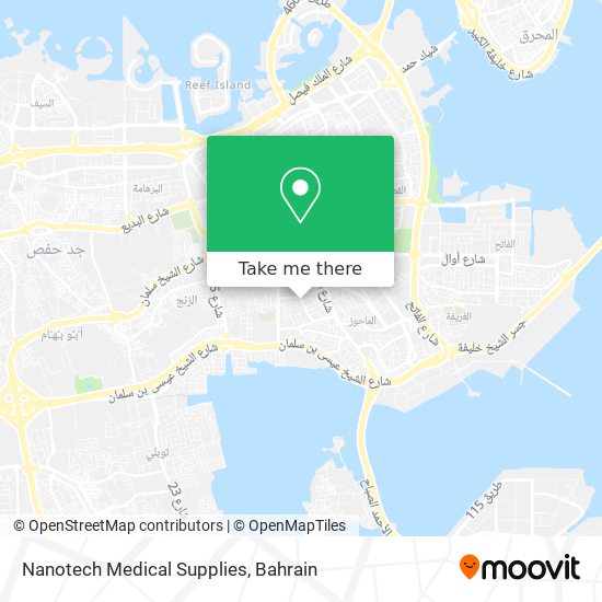Nanotech Medical Supplies map