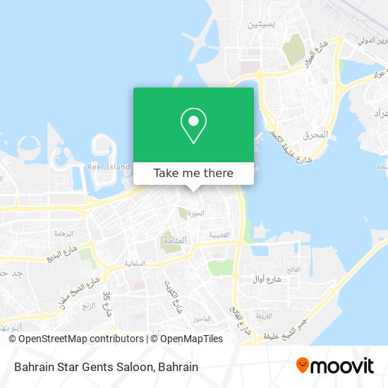 Bahrain Star Gents Saloon map