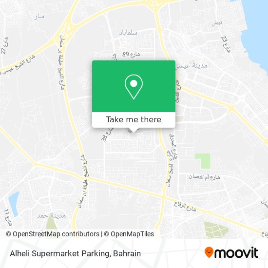 Alheli Supermarket Parking map