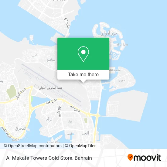 Al Makafe Towers Cold Store map