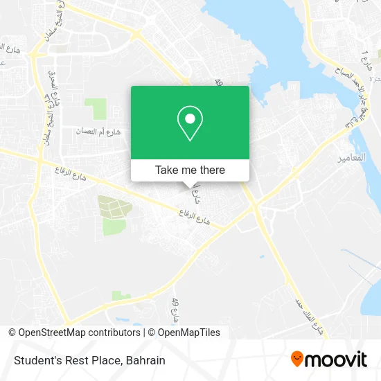 Student's Rest Place map
