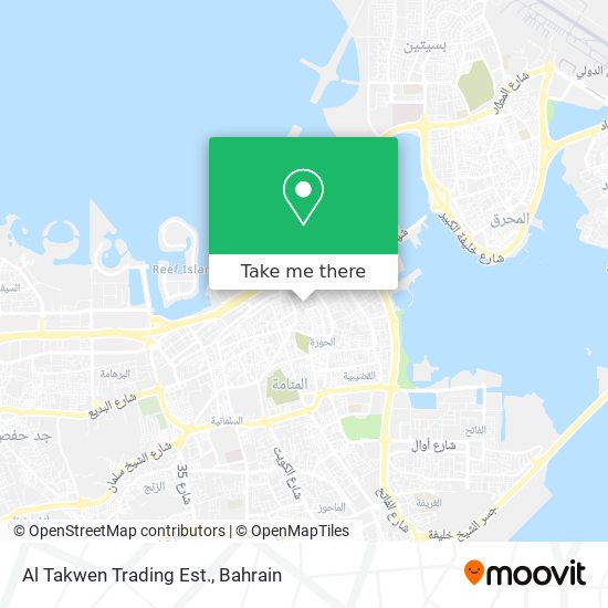 Al Takwen Trading Est. map