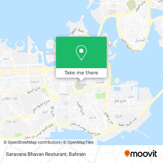 Saravana Bhavan Resturant map