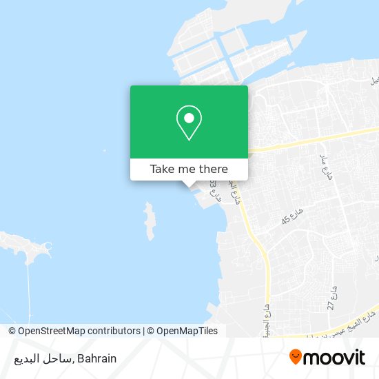 ساحل البديع map