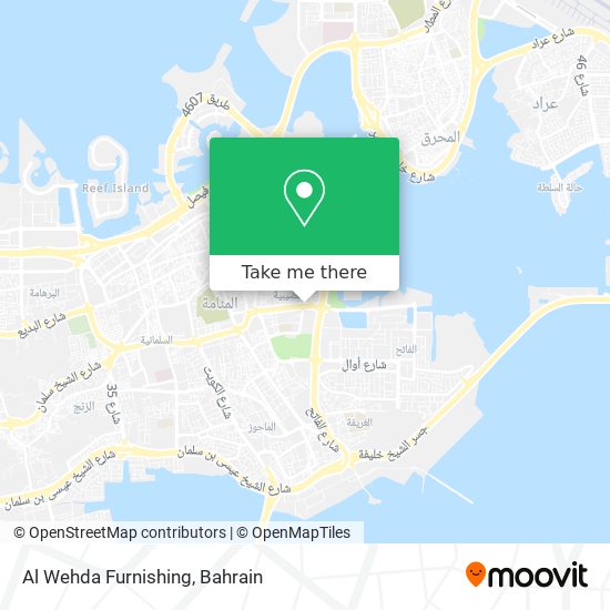 Al Wehda Furnishing map