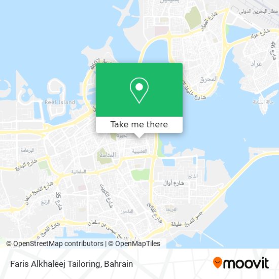 Faris Alkhaleej Tailoring map