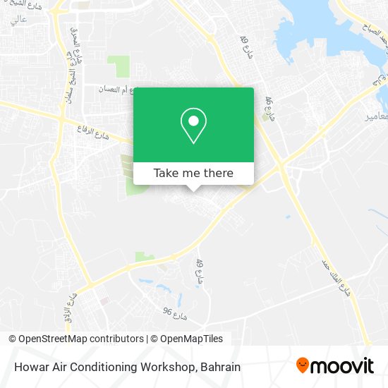 Howar Air Conditioning Workshop map