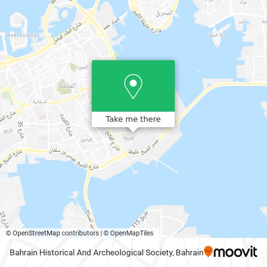 Bahrain Historical And Archeological Society map