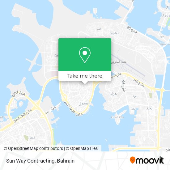 Sun Way Contracting map