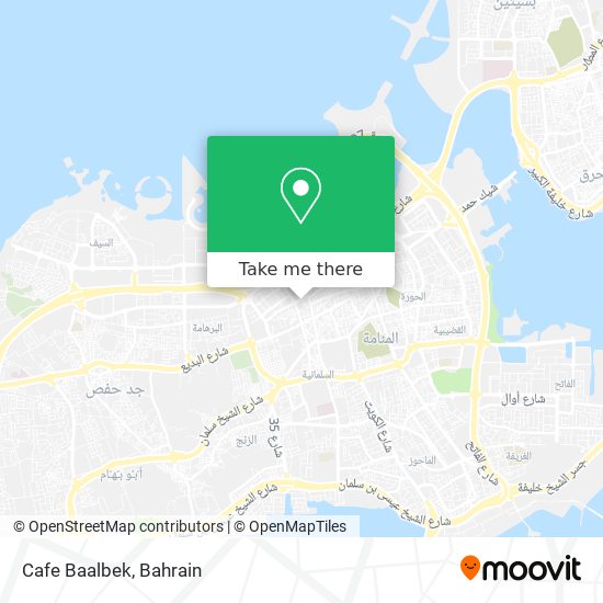 Cafe Baalbek map