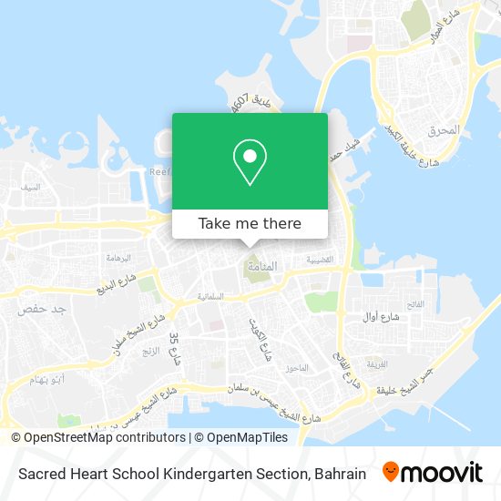 Sacred Heart School Kindergarten Section map