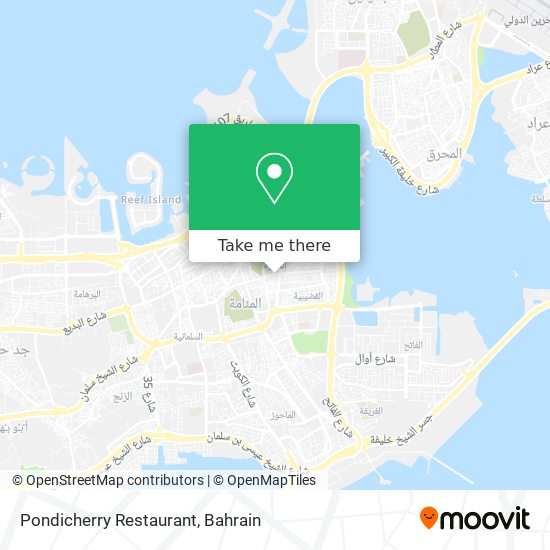 Pondicherry Restaurant map