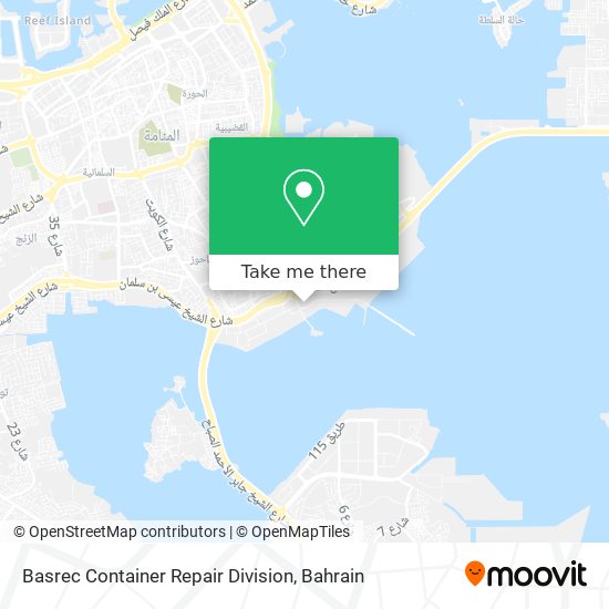 Basrec Container Repair Division map