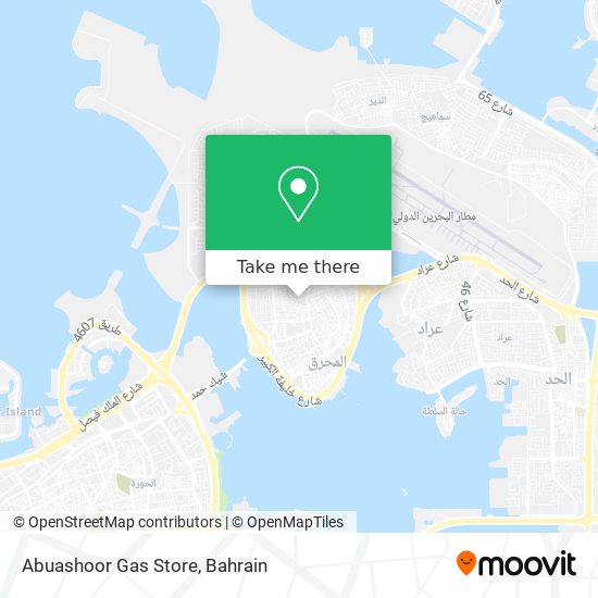 Abuashoor Gas Store map