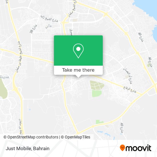 Just Mobile map