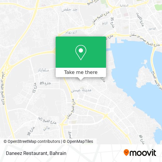 Daneez Restaurant map