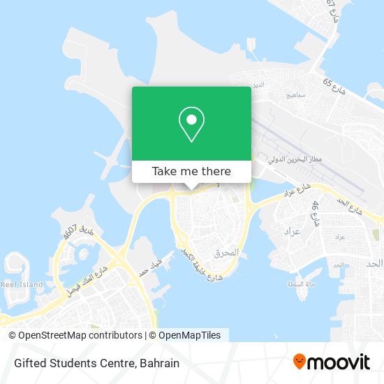 Gifted Students Centre map