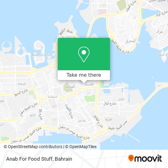 Anab For Food Stuff map