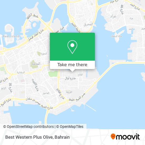 Best Western Plus Olive map