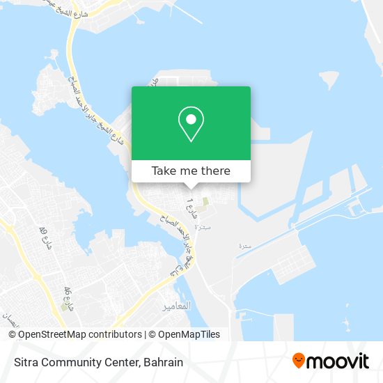 Sitra Community Center map