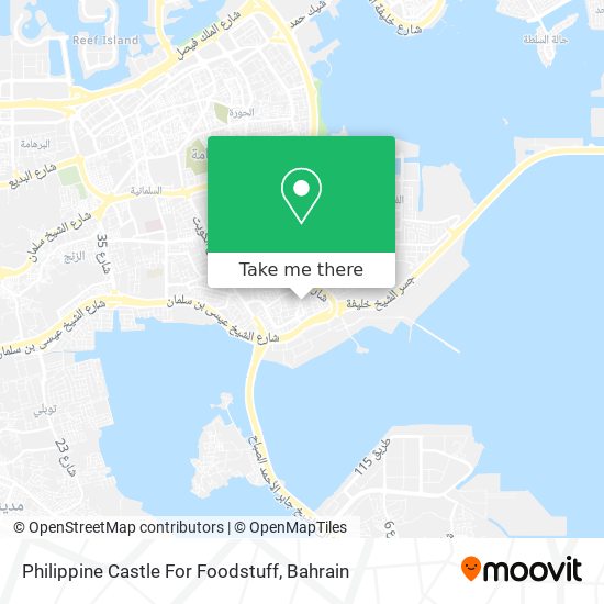 Philippine Castle For Foodstuff map