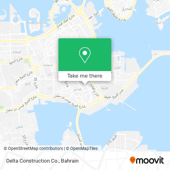 Delta Construction Co. map