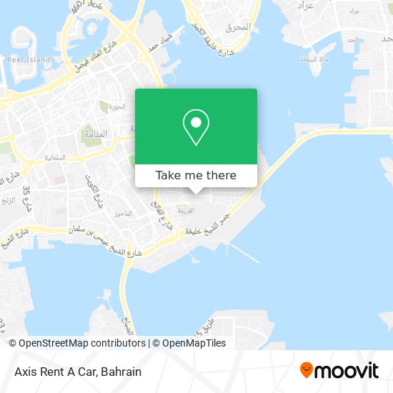 Axis Rent A Car map