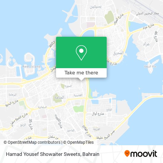 Hamad Yousef Showaiter Sweets map